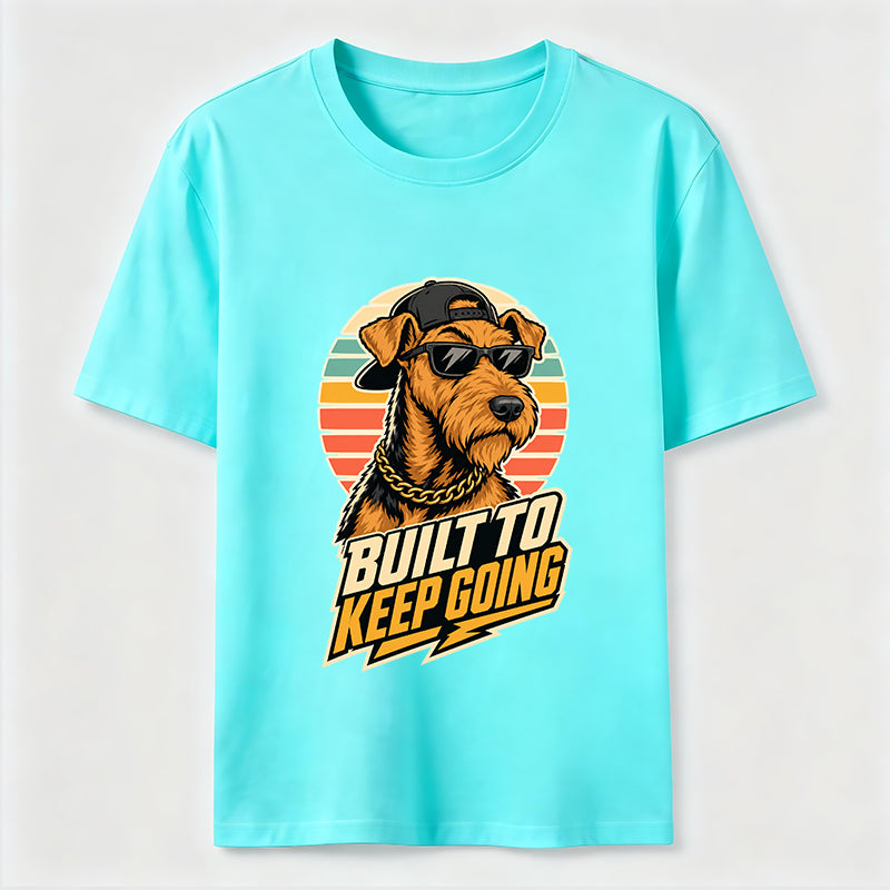 Built To Keep Going Cool Dog Streetwear Graphic Tee