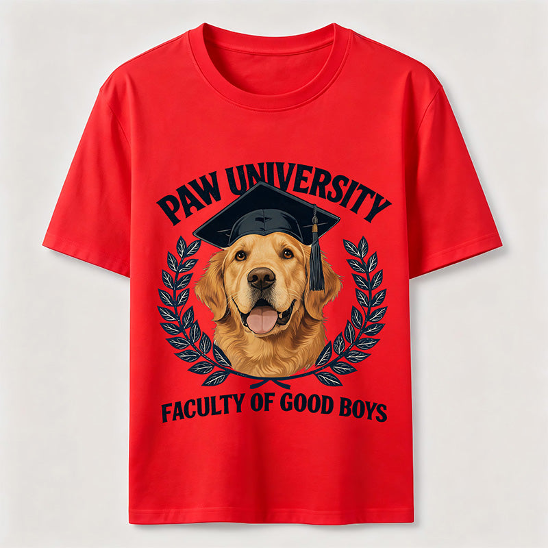 Paw University Golden Retriever T-Shirt