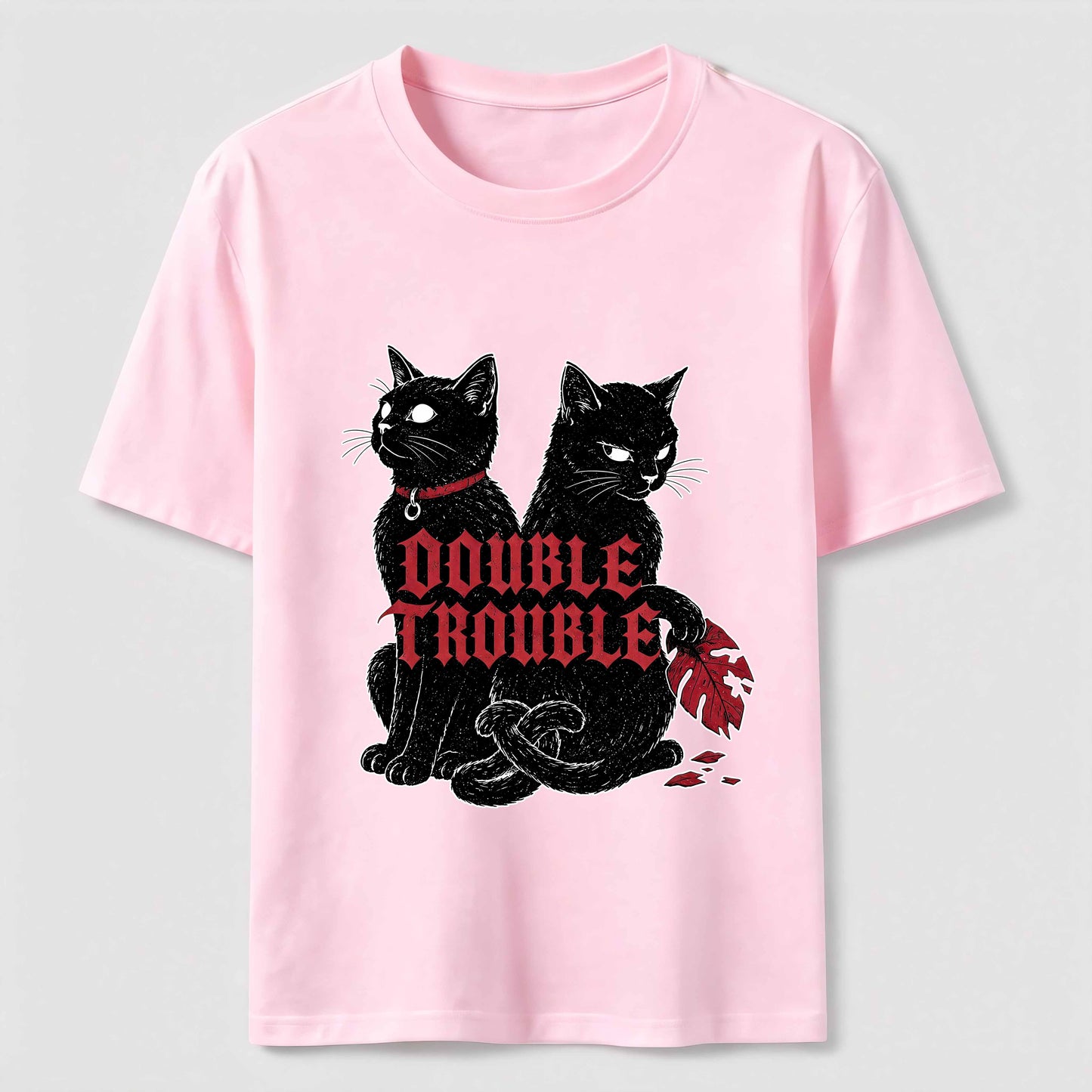 Double Trouble Black Cat Tee