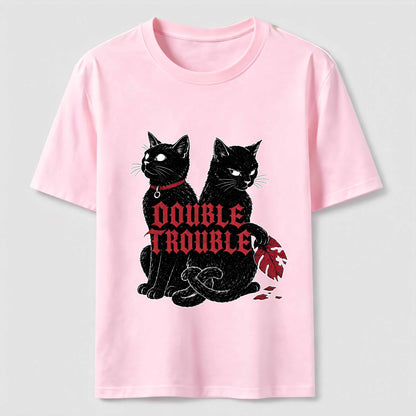 Double Trouble Black Cat Tee