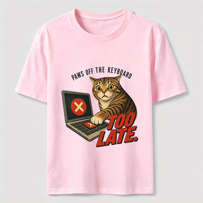 Paws Off The Keyboard Cat T-Shirt