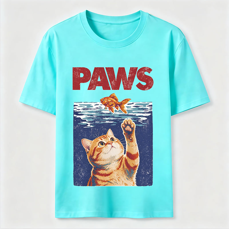 Cat And Fish Paw Reach Tee