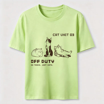 Off Duty Cat Unit Tee