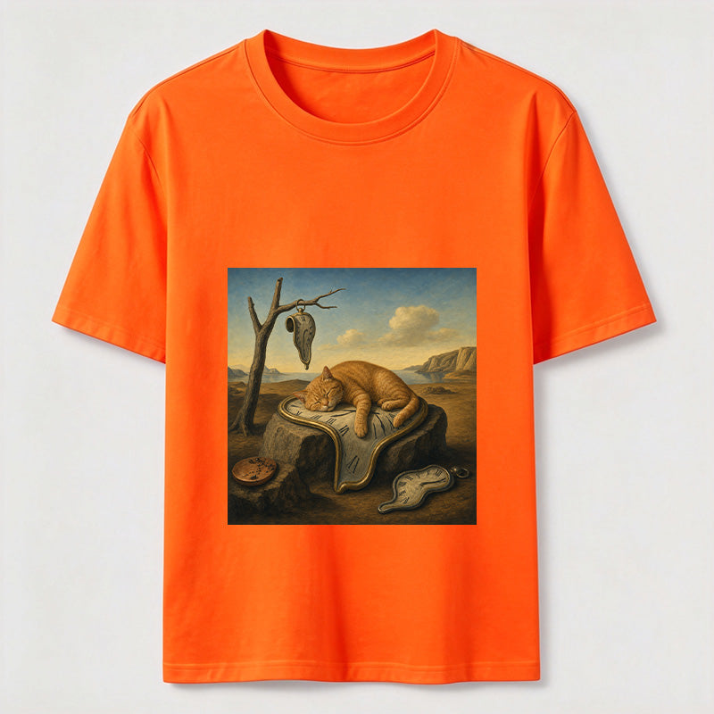 Melting Clock Cat Nap Tee