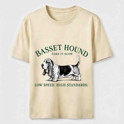 Take It Slow Basset Hound Tee