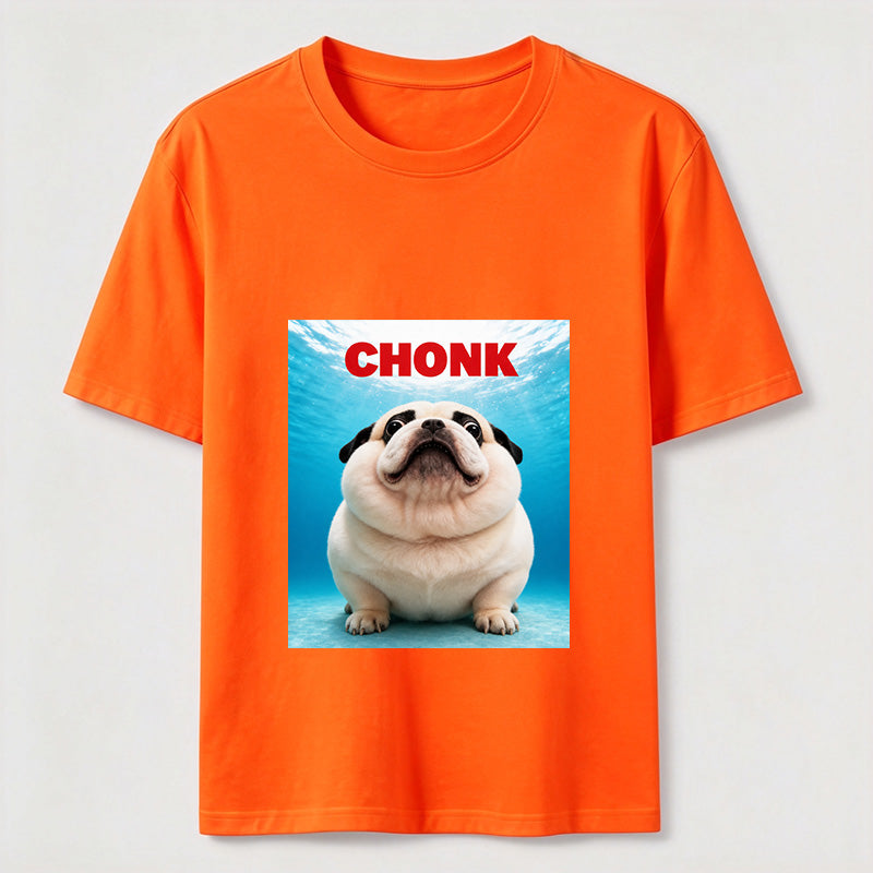 Certified Chonk Funny Pug Dog Lover Graphic T-Shirt