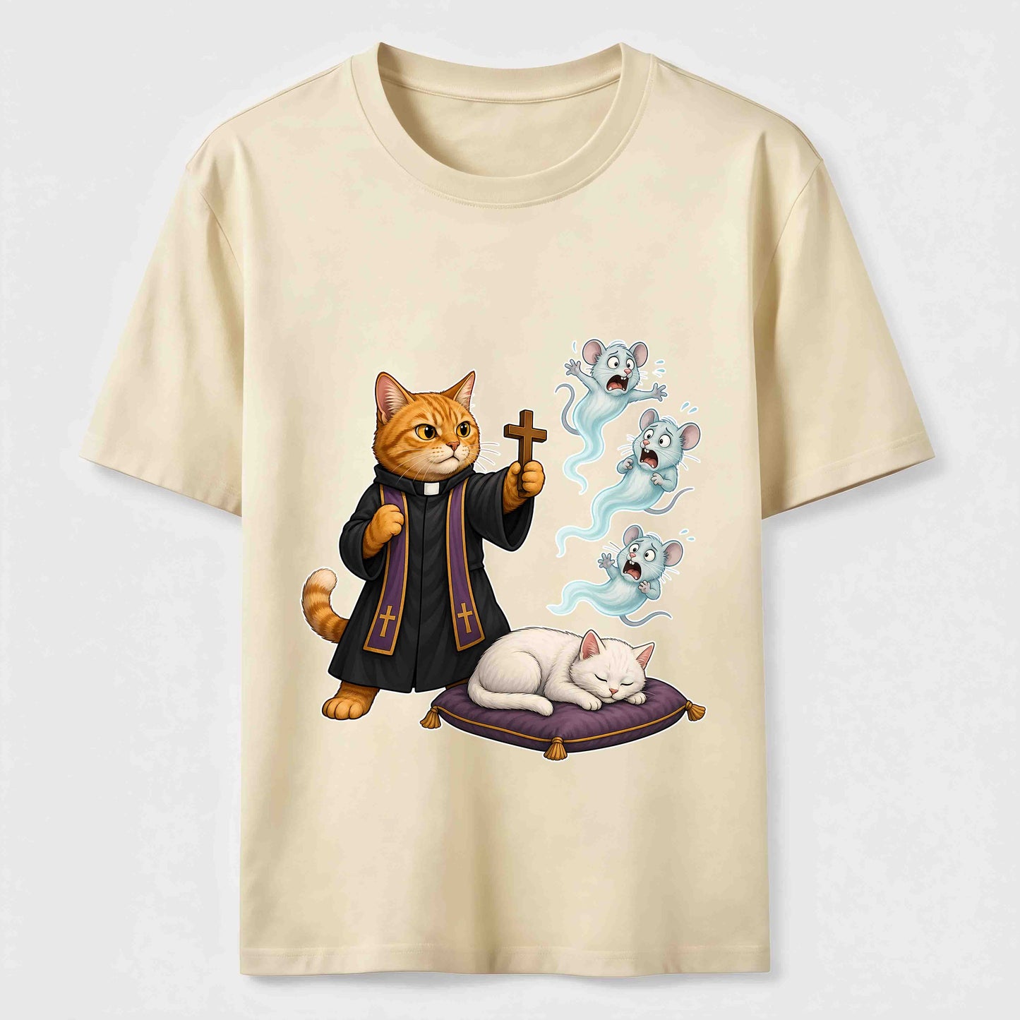 Mouse Exorcist Cat T-Shirt