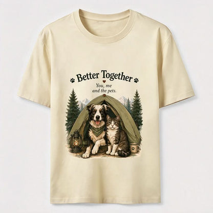 Better Together Dog & Cat Camping Graphic Tee