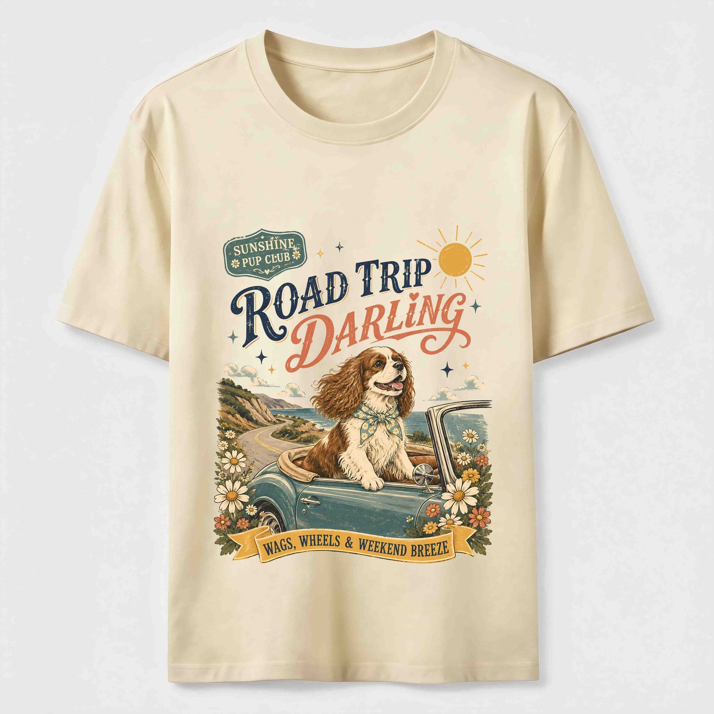 Road Trip Darling Dog Tee