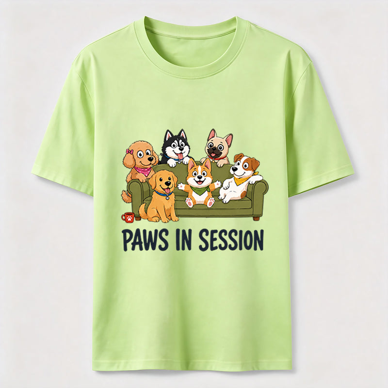 Paws In Session Pet Crew Tee