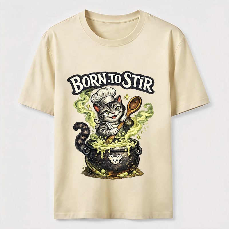 Mischievous Chef Cat Cauldron T-Shirt