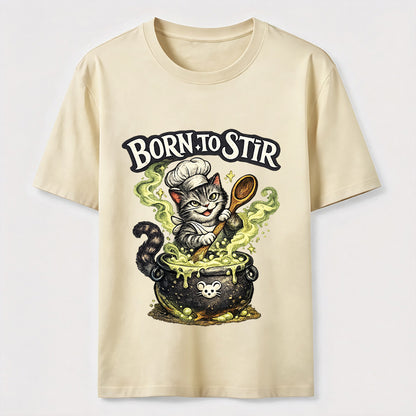 Mischievous Chef Cat Cauldron T-Shirt