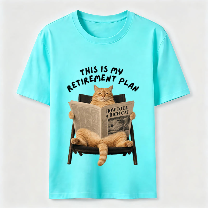 This Is My Retirement Plan Funny Cat T-Shirt