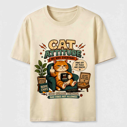 Cat Attitude Graphic Tee
