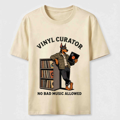 Classic Vinyl Dog Shirt Music & Pet Lover T-shirts