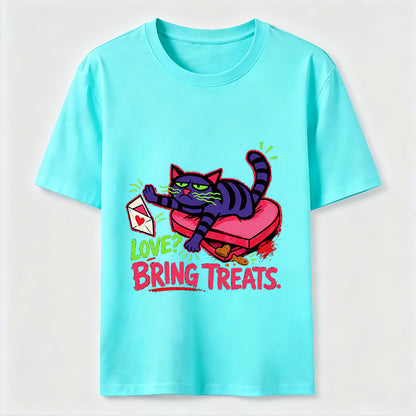 Love Means Treats Cat Tee