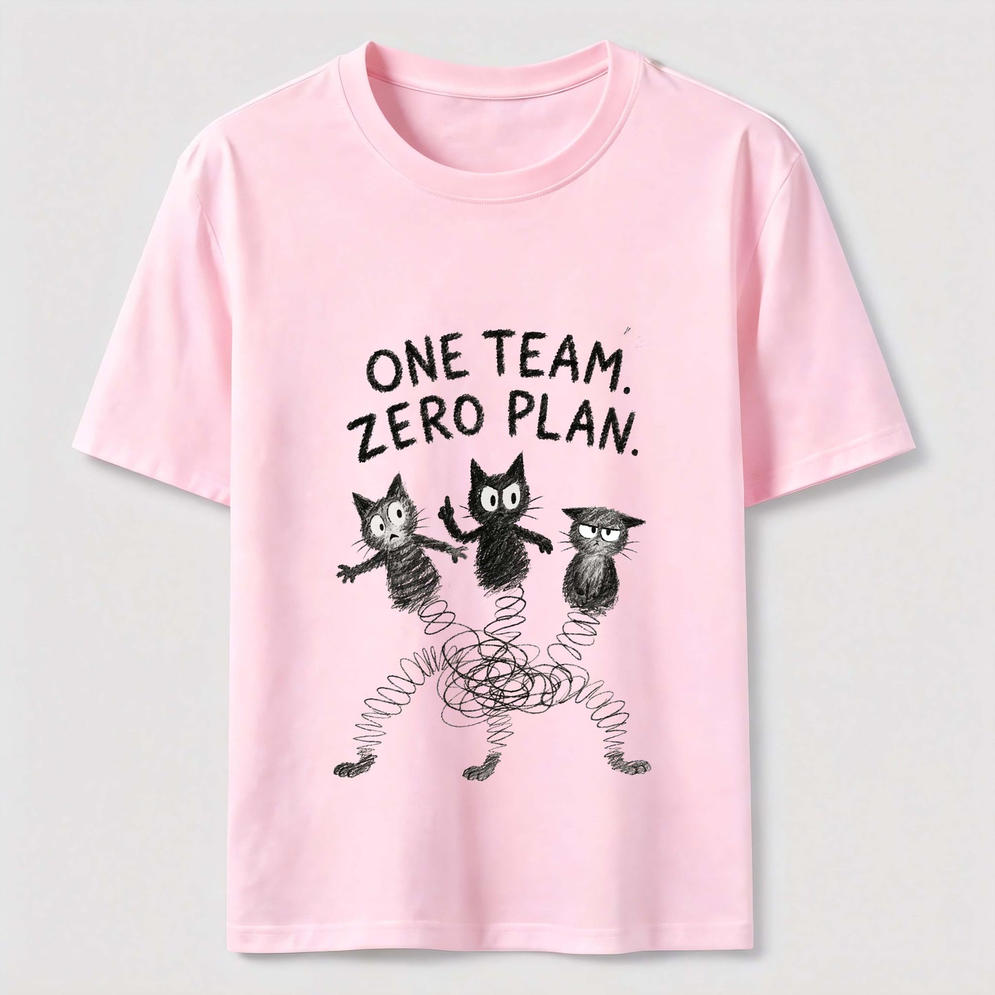 One Team Zero Plan Cat Tee