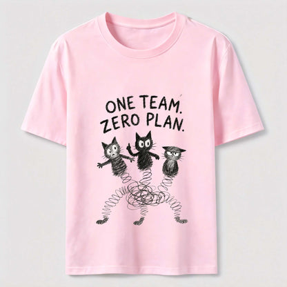 One Team Zero Plan Cat Tee