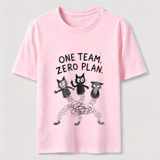 One Team Zero Plan Cat Tee