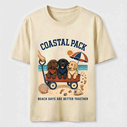 Coastal Pack Labrador Beach Day T-Shirt