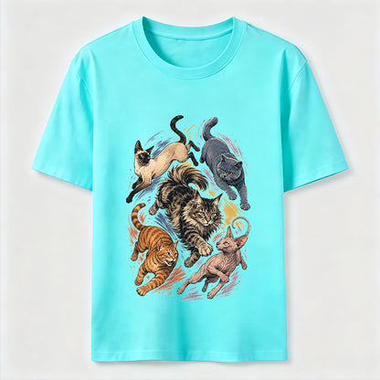 Cat Chase Squad Graphic Tee