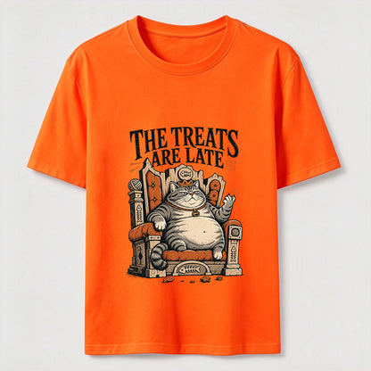 The Treats Are Late Cat Tee