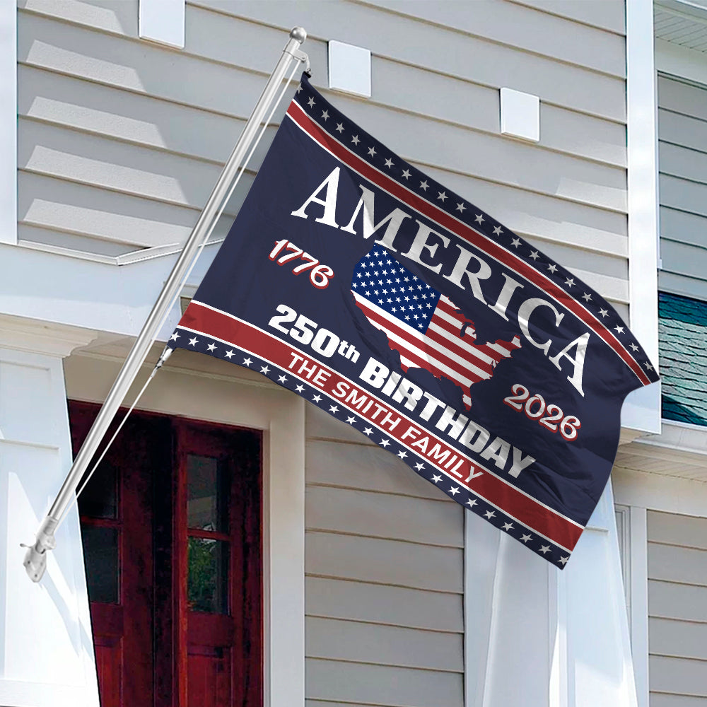 250 Years Of America Birthday 1776-2026 Double-Sided Flag HO82 894600