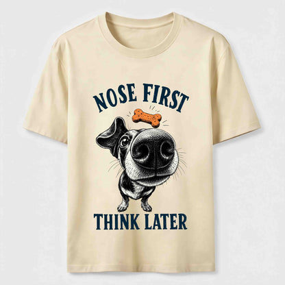 Nose First Dog Tee