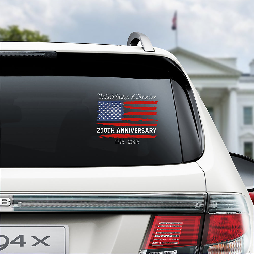 USA 250th Anniversary Car Window Decal Sticker TH10 896355