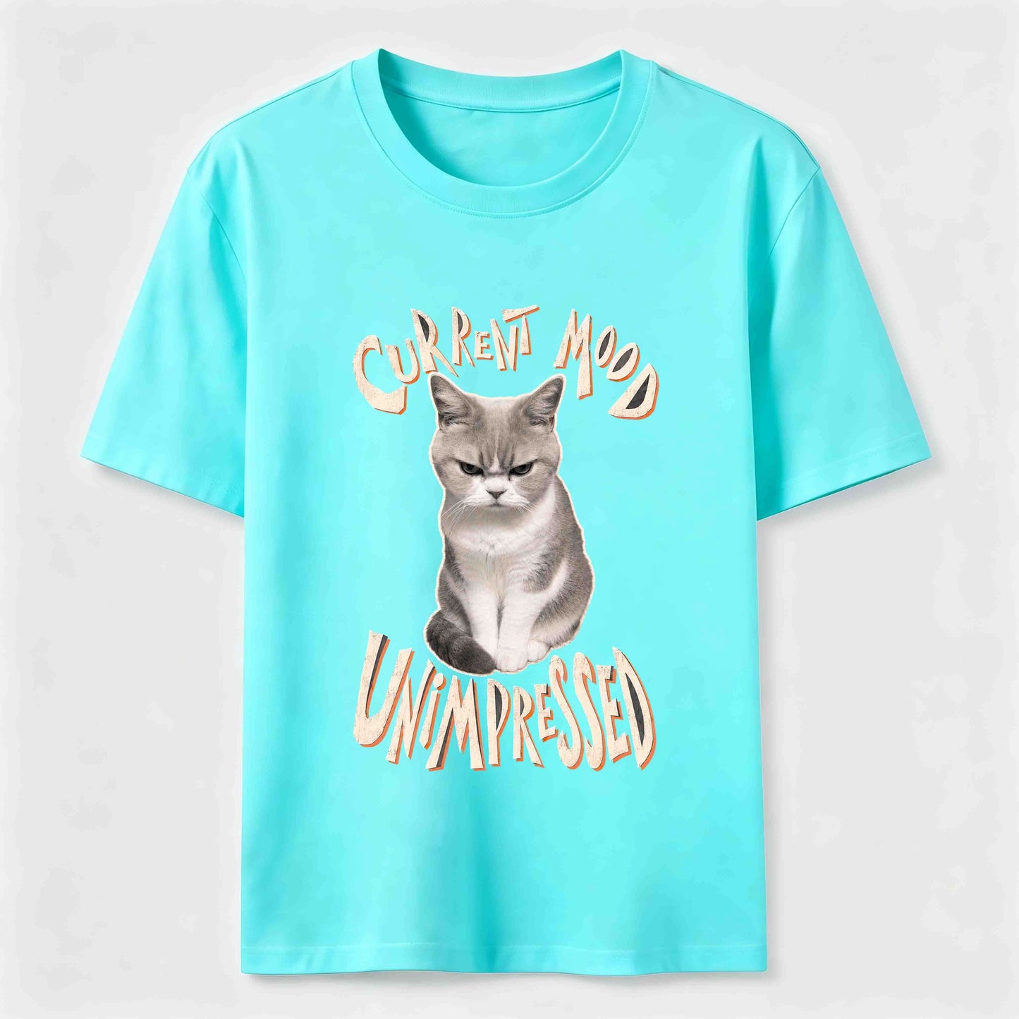Current Mood Unimpressed Cat T-Shirt