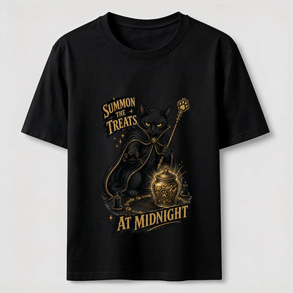 Midnight Treat Summoner Black Cat Tee