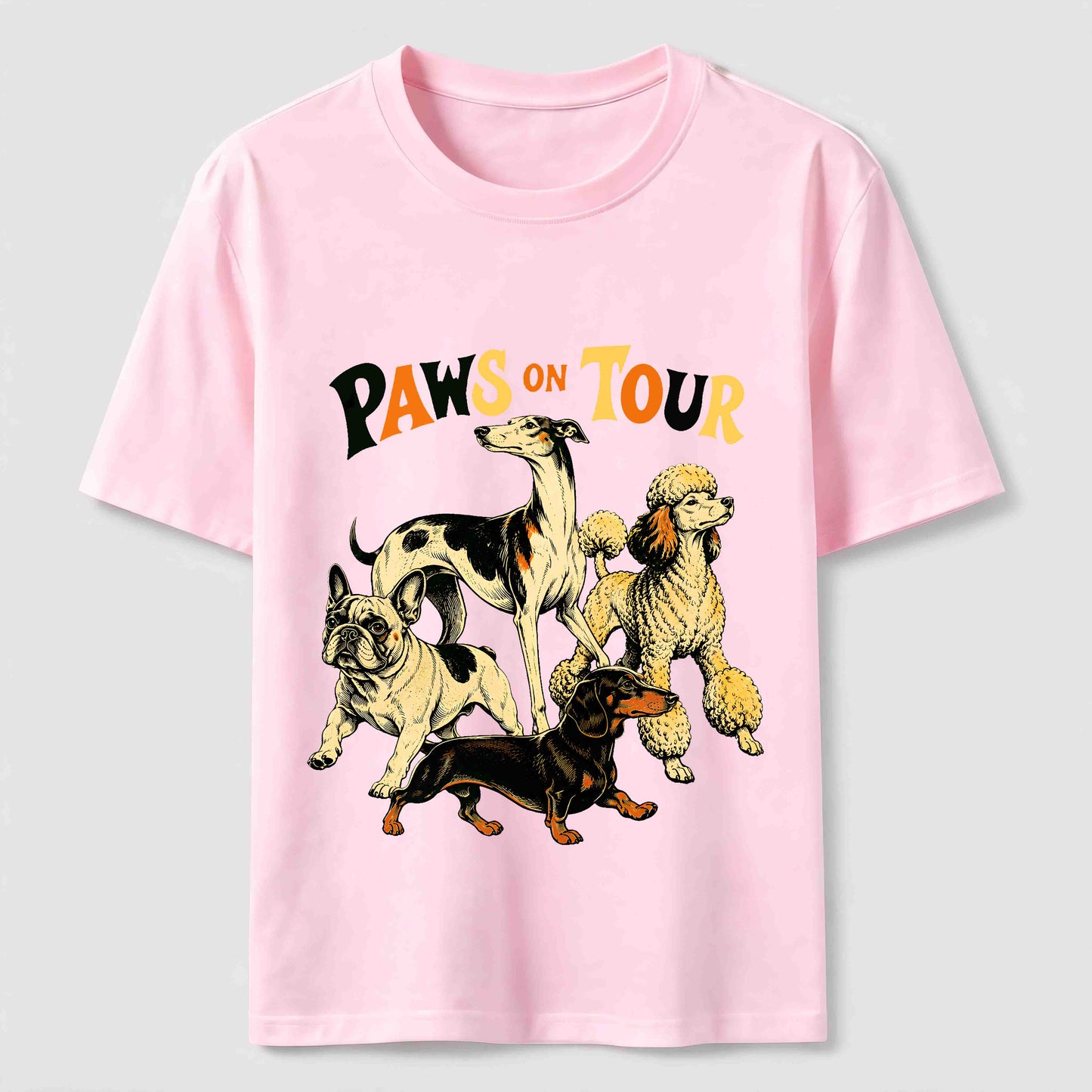 Dog Pack Road Trip Graphic T-Shirt