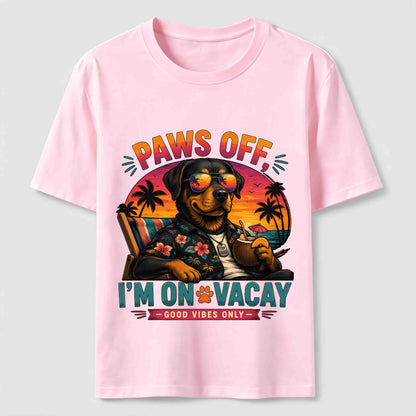 Paws Off I'm On Vacay Dog Tee