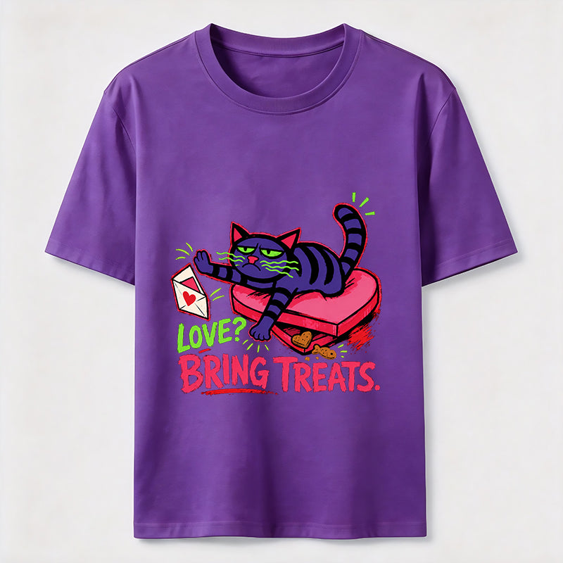 Love Means Treats Cat Tee