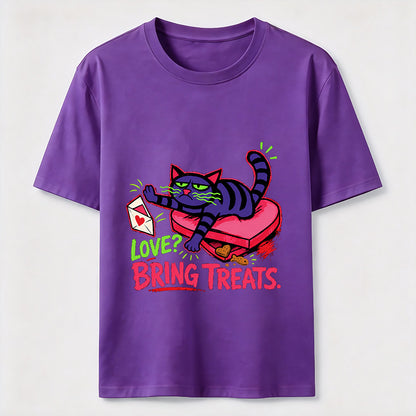 Love Means Treats Cat Tee