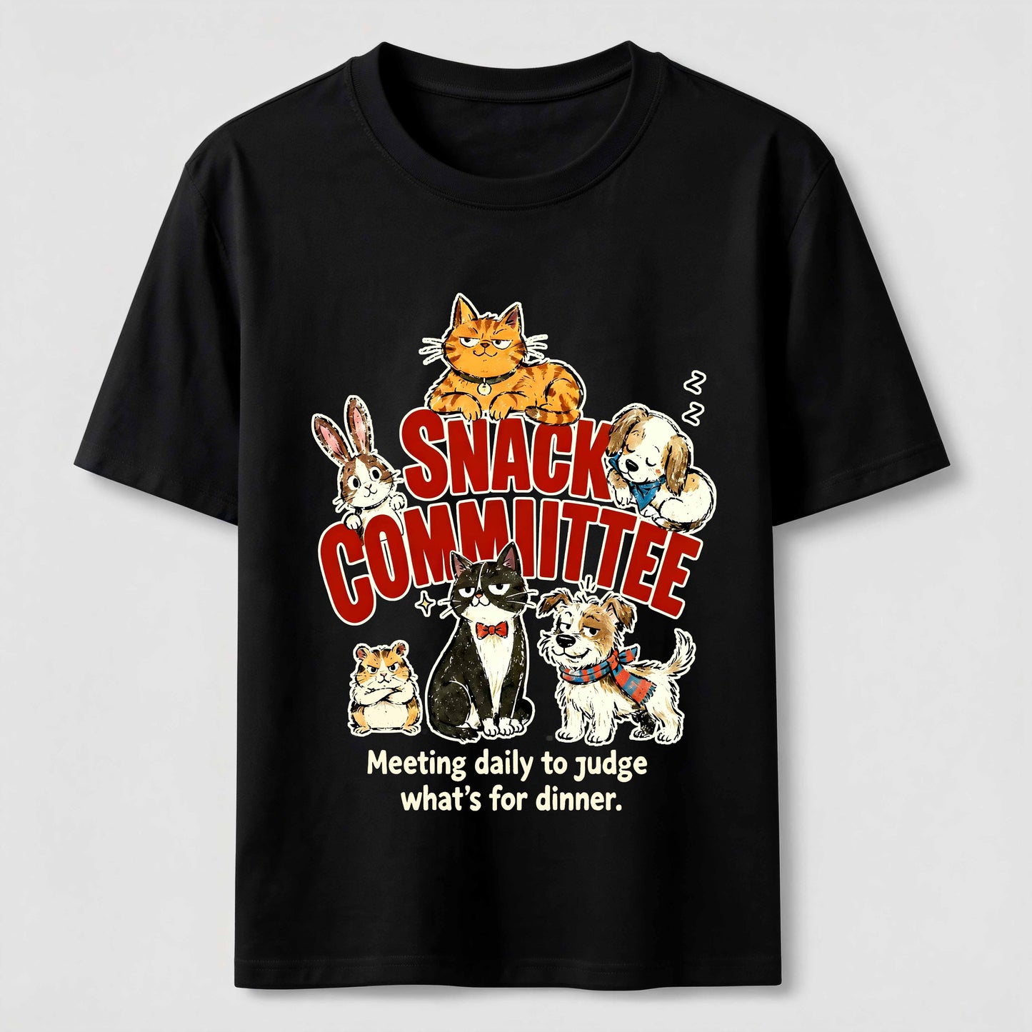 Pet Dinner Committee Humor T-Shirt