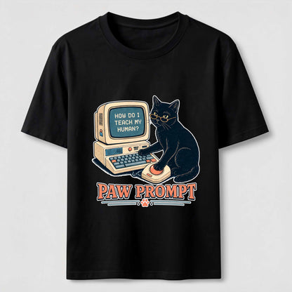 Paw Prompt Computer Cat Tee