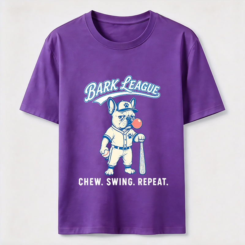 Bark League Baseball Dog Tee