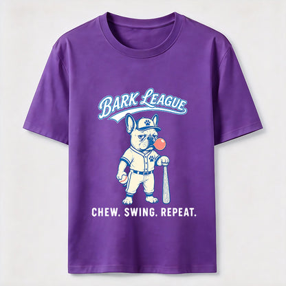 Bark League Baseball Dog Tee
