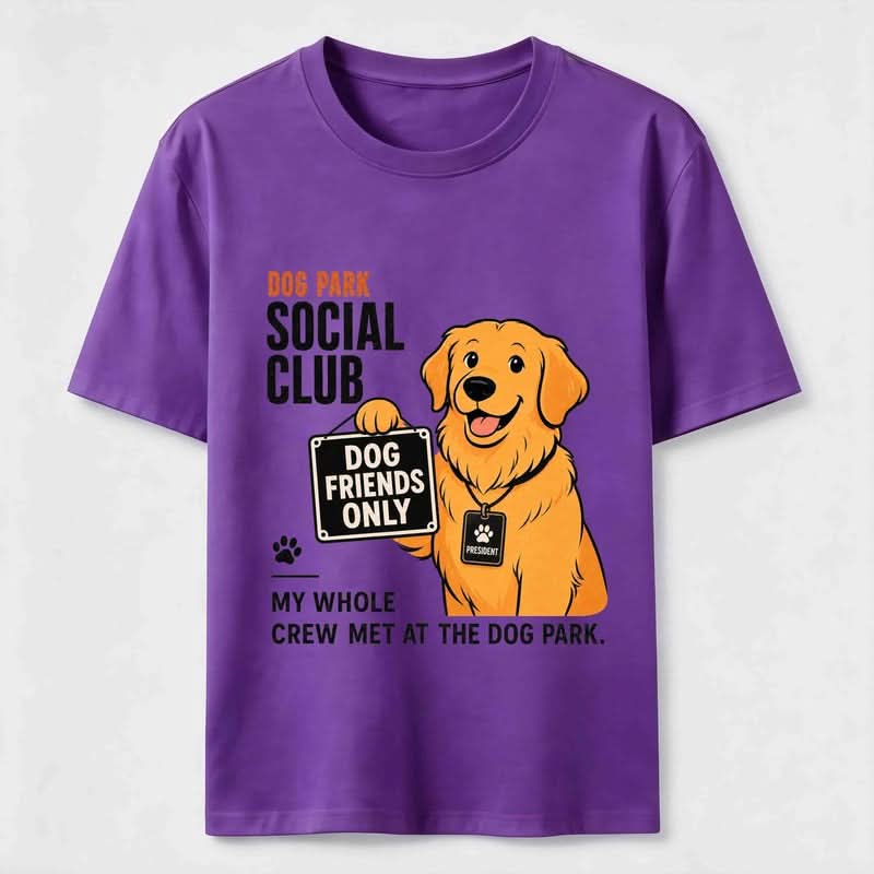 Dog Park Social Club Golden Retriever T-Shirt