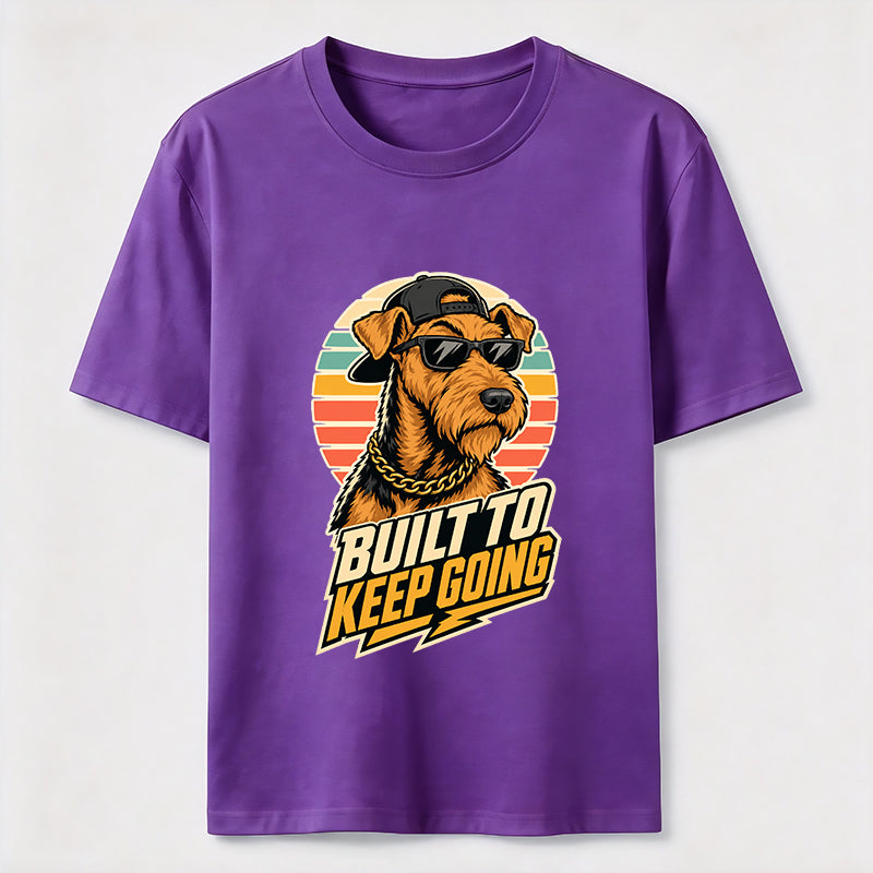 Built To Keep Going Cool Dog Streetwear Graphic Tee
