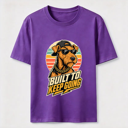 Built To Keep Going Cool Dog Streetwear Graphic Tee