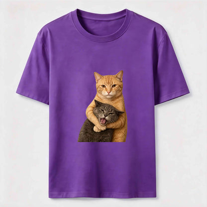 Nobody Messes With My Little Cat Graphic Tee