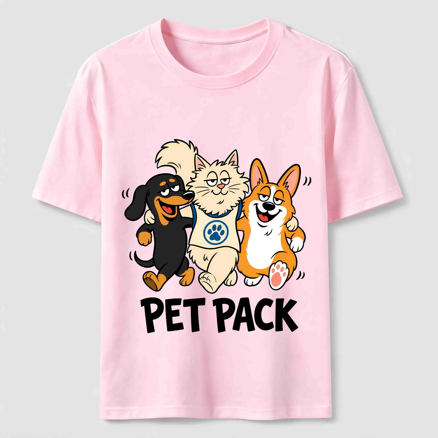 Pet Pack Dog And Cat Tee