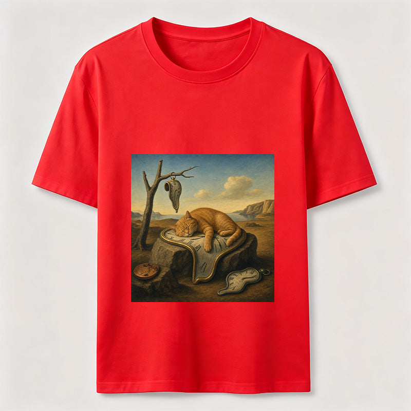 Melting Clock Cat Nap Tee