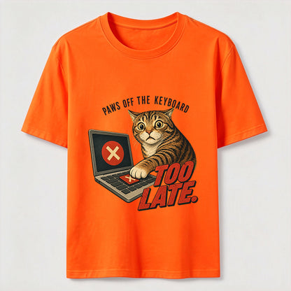 Paws Off The Keyboard Cat T-Shirt
