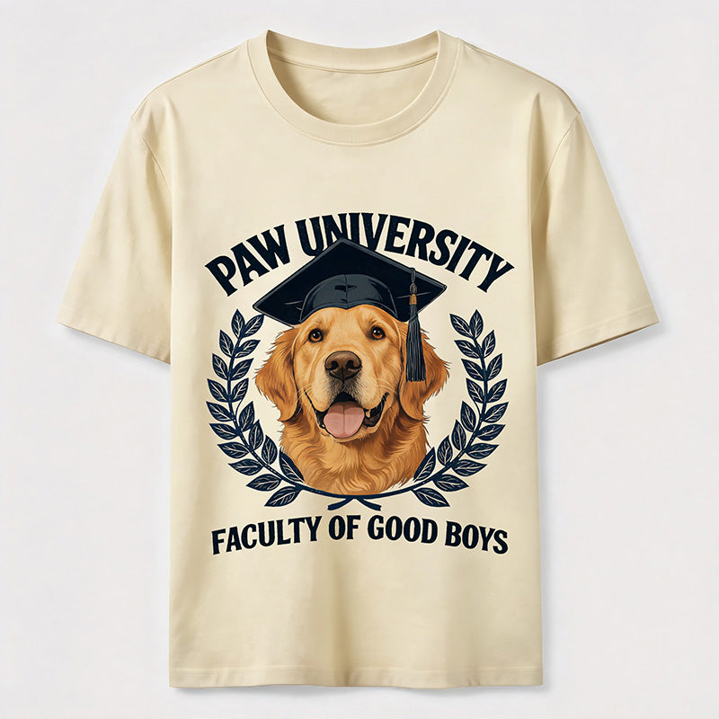 Paw University Golden Retriever T-Shirt
