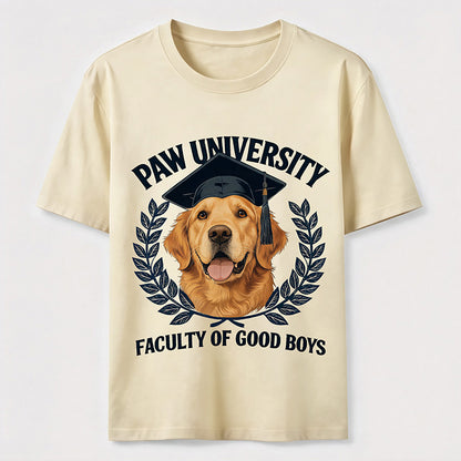 Paw University Golden Retriever T-Shirt