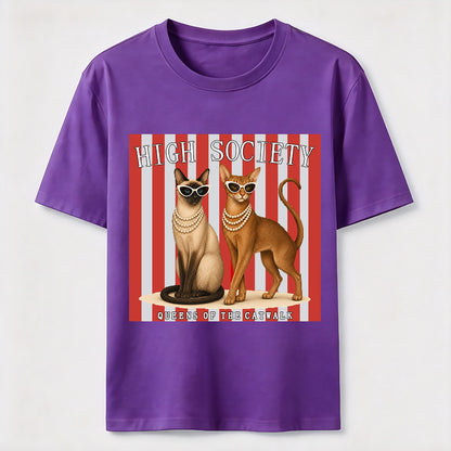 High Society Cat Chic Catwalk Graphic Tee