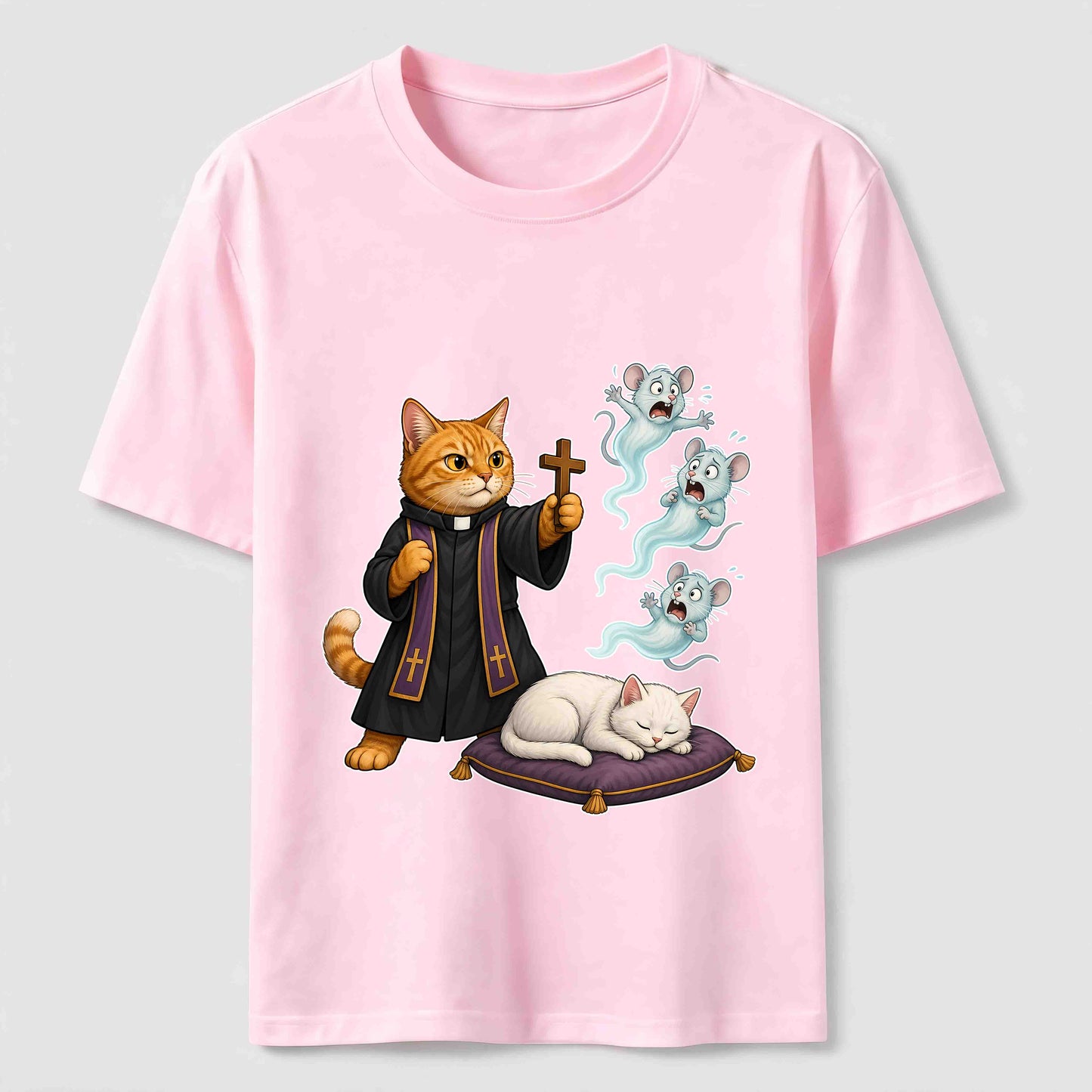 Mouse Exorcist Cat T-Shirt